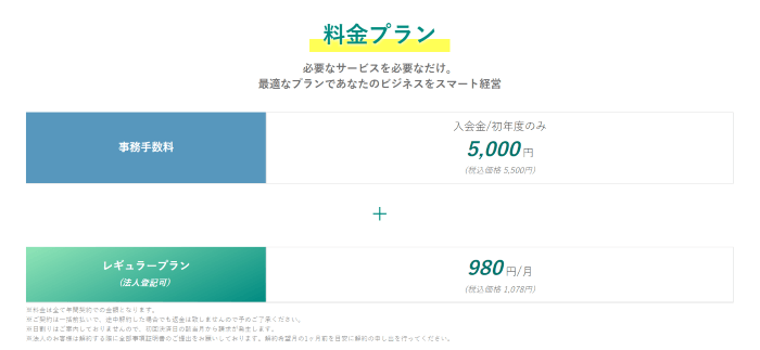 PocketOffice　料金プラン